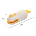 Small yellow duck-shaped rechargeable heat sealing machine with charging cable