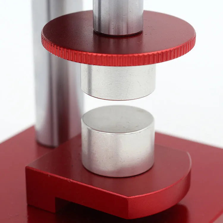 Watch spiral cap presser repair tool with set of 20 plastic moulds for back cover pressing