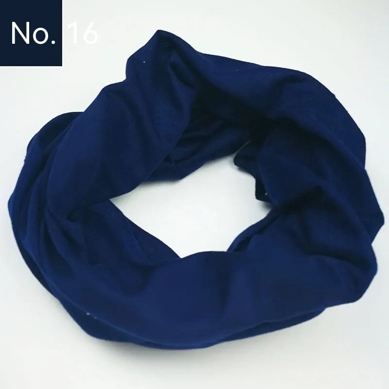 Seamless polyester magic headscarf for outdoor sports in a free size, shown in a colour option.