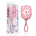 Whirlwind hollow hairdressing comb over 20cm in dark purple, ABS TPEE material