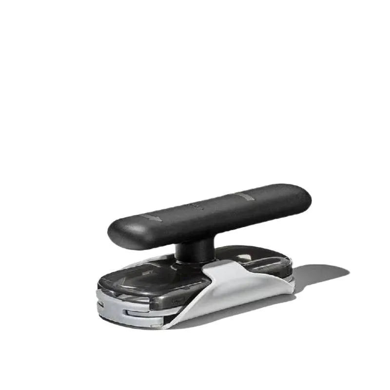 Manual can opener and twist bottle cap multifunctional household tool in silver and black styles with pack options