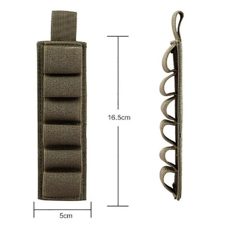 Tactical 6-hole storage stickers bag in 1000D nylon fabric with six storage compartments