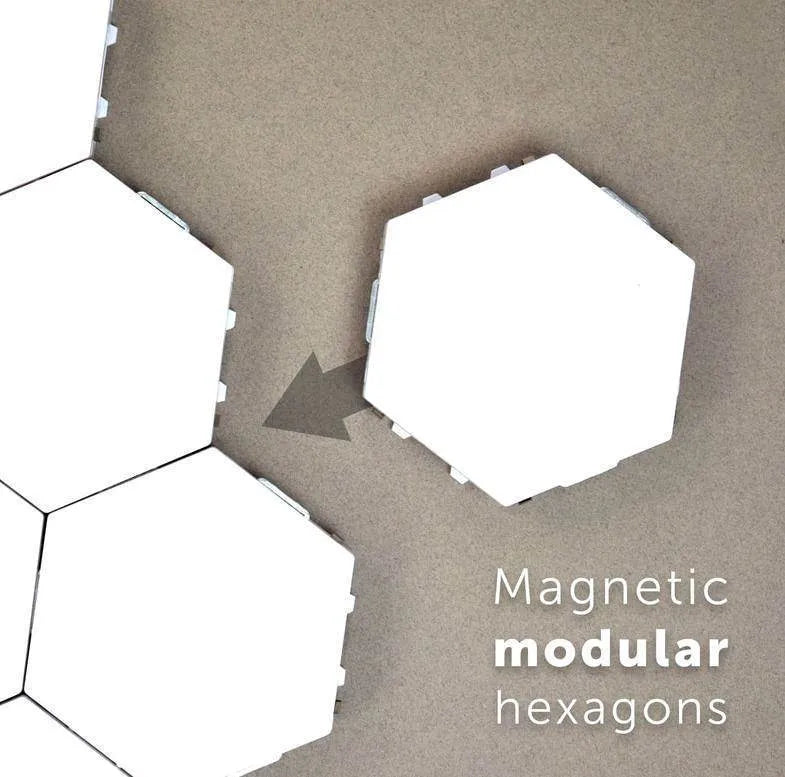 British creative honeycomb modular touch wall lamp in minimalist design with UK plug