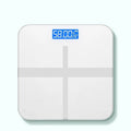 Electronic body scale with cross pattern in black, rose red, or white colours with USB charging
