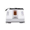 White square intelligent window cleaning robot for high-rise windows, showing control panel.