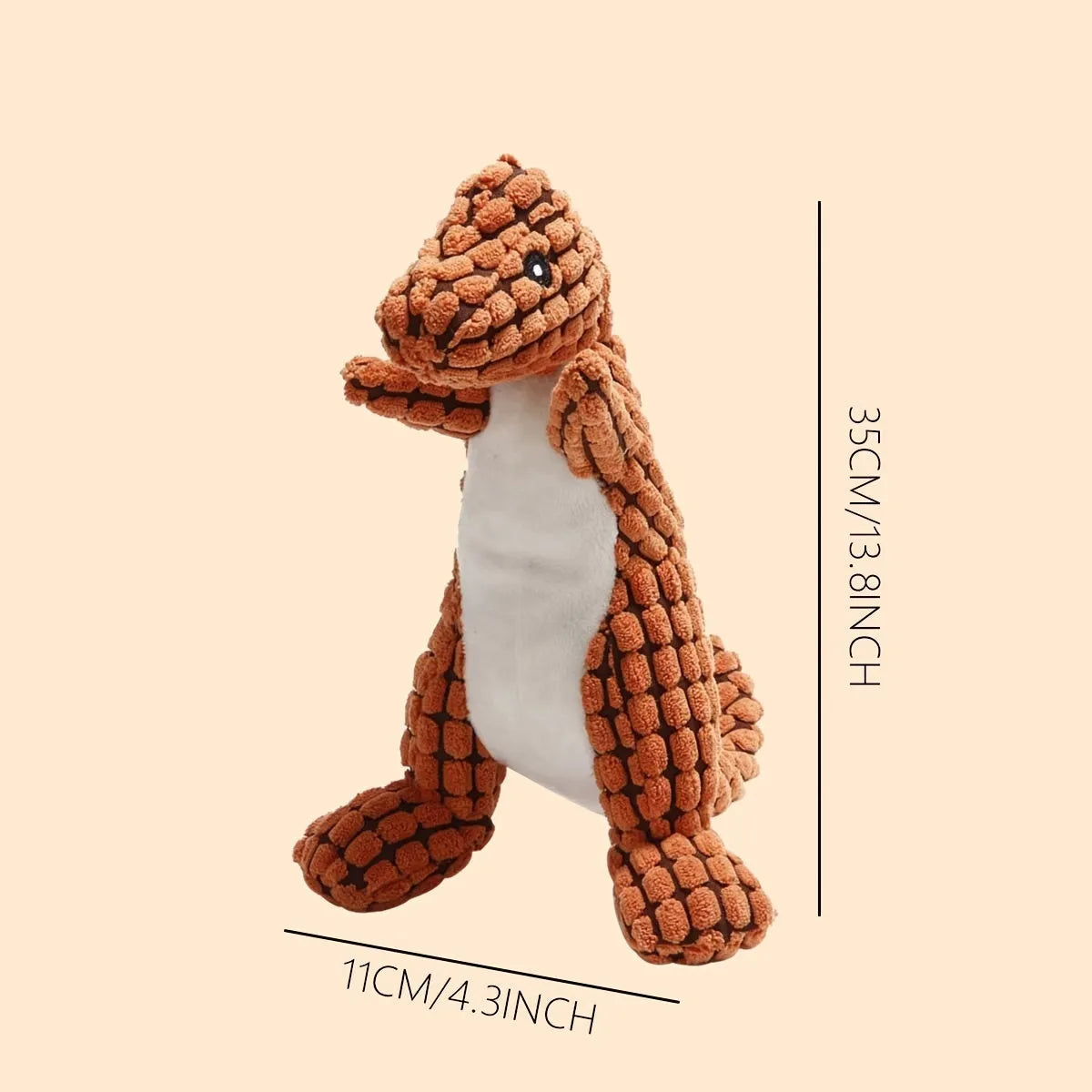 Sound-making bite-resistant dog toy in grey, green and orange colour options