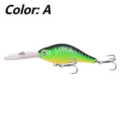 Little Fat Man deep diving mino fishing lure, 10.5cm long and 15g weight, shown in colour option A.