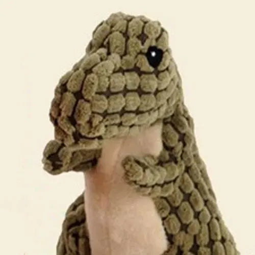 Sound-making bite-resistant dog toy in grey, green and orange colour options