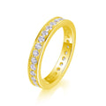 Moissanite wedding ring set S925 silver platinum plated gold platinum rose gold sizes 5-9 with GRA certificate