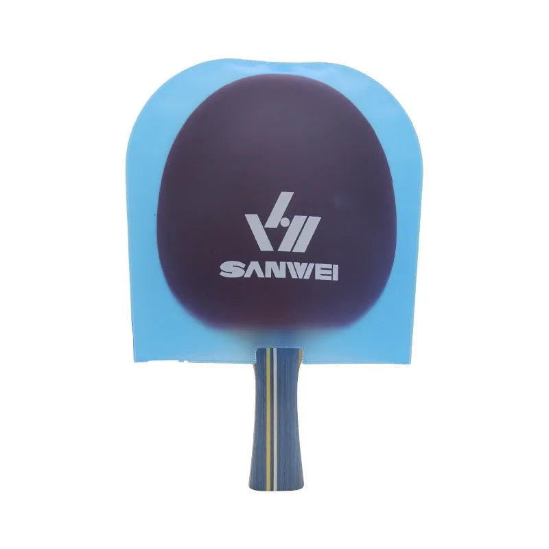 TPU table tennis bat protective cover in blue and white with dustproof anti-oxidation function