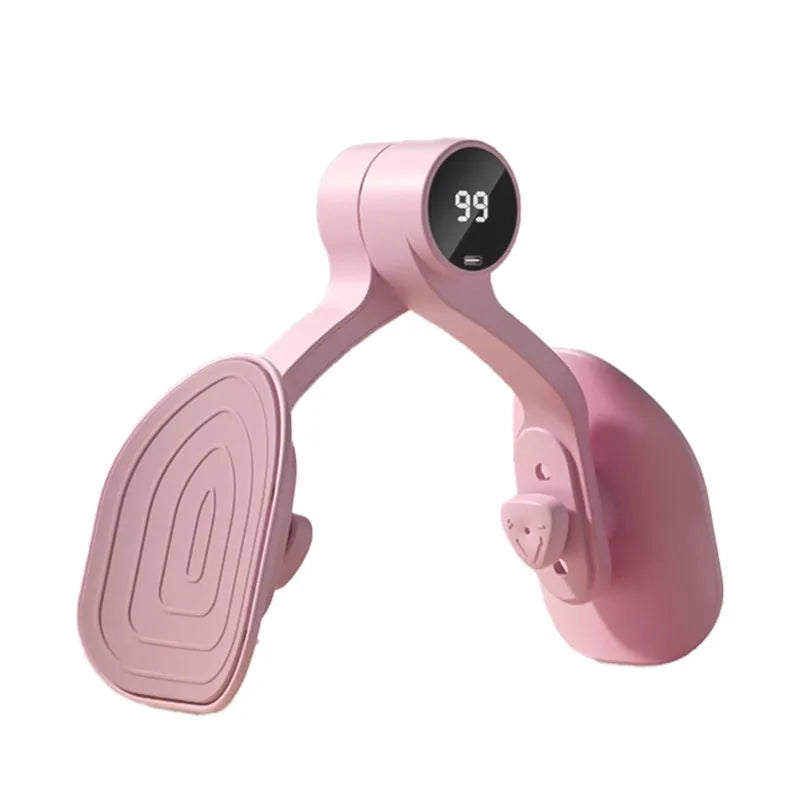 Pelvic floor muscle trainer with three resistance levels in pink colour variant