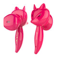 Cartoon fox Bluetooth wireless headset in red or white with double stereo earplugs and Bluetooth 5.0