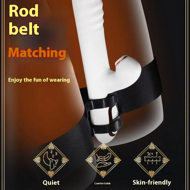 Black knitted belt adult strap appliance for intimate use scenarios