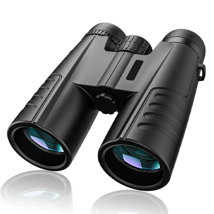 Black Cool Binoculars 12x42 with 12x magnification and 42mm objective lens for outdoor sport viewing