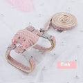 T-shaped cloth cat pulling rope in pink colour suitable for cats up to 8kg