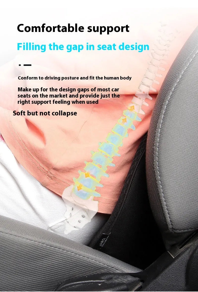 Flat style memory foam car seat cushion for height increase, shown in available colour options.