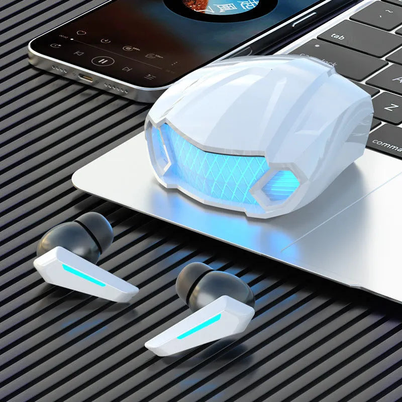 Wireless binaural touch TWS earbuds with digital display charging case in black M5 model