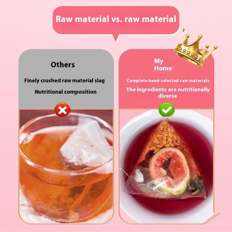 Mulberry black wolfberry herbal tea sachets for women's health in traditional Chinese medicine packaging