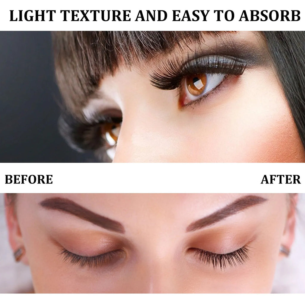 3ml bottle of natural eyelash growth serum for curly black lashes