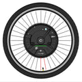 Black alloy hub motor wheel for electric bicycle conversion, Imotor 3.0 kit.