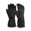Thickened warm electric heating gloves in solid colour, leather material, separate finger design, unisex size M L XL