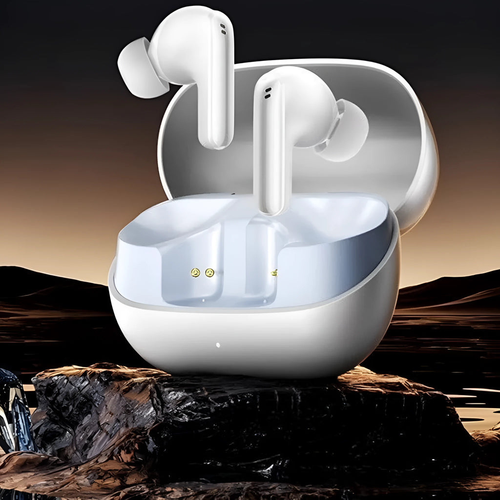 Wireless noise reduction in-ear Bluetooth headset in dark night black with Dolby surround sound