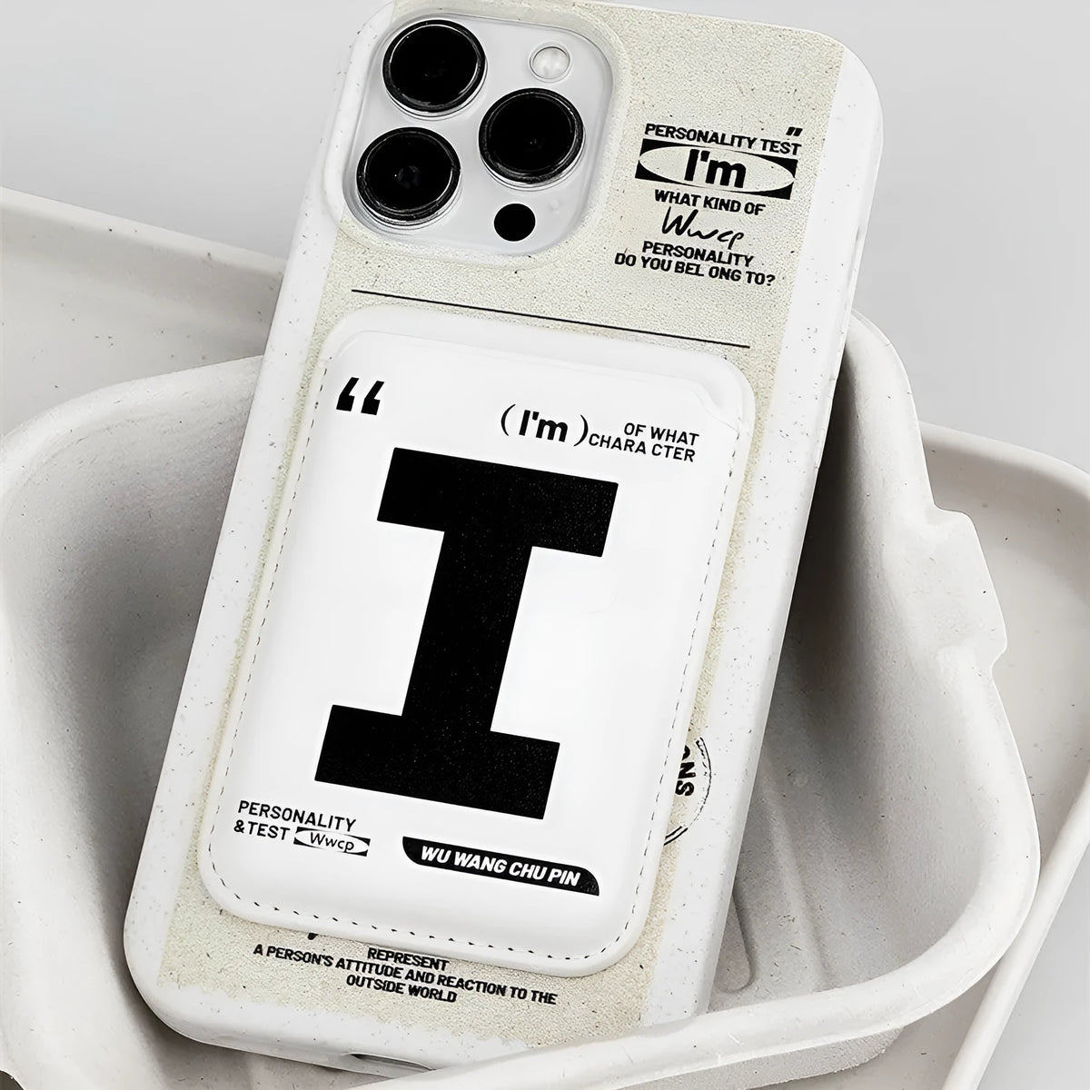 Creative magnetic biodegradable silicone phone case for iPhone 13, 14, 15 series with card pack option