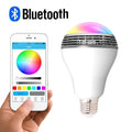 Creative Home LED Smart Bluetooth Speaker Bulb with E27 base and colour-changing light.