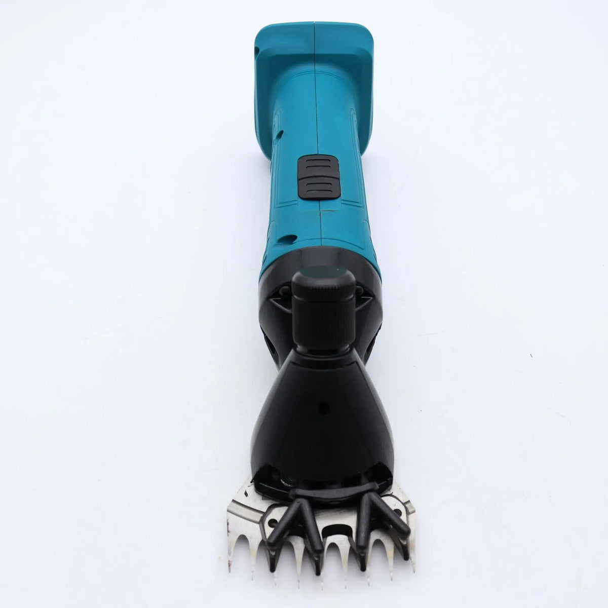 Handheld electric wool scissors with bare metal construction and power cord, 220W, 28mm shear radius