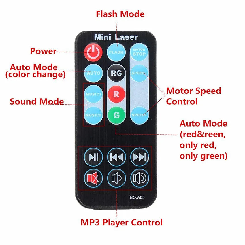 JC-24 in one KTV laser light with red and green lasers, 30W indoor unit, 105*90*52mm, voice-activated control