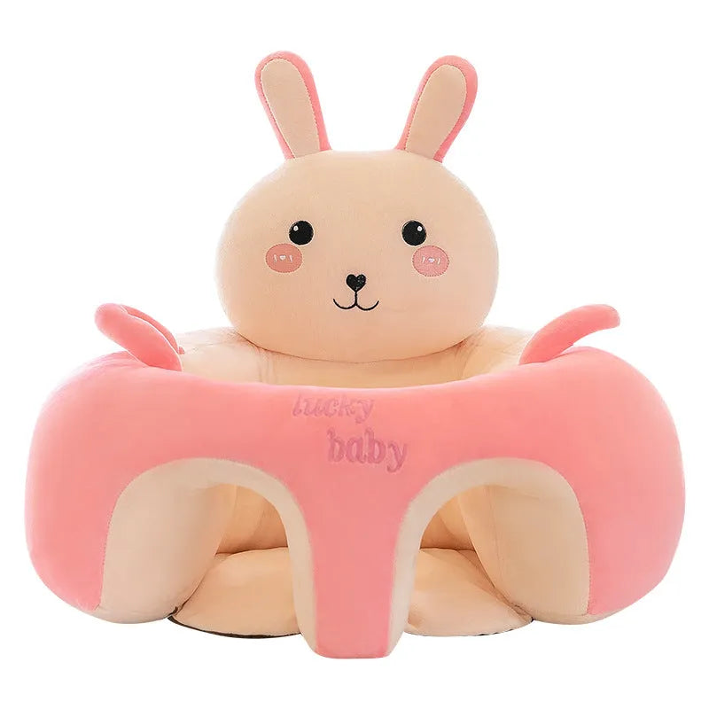Baby sofa drop-resistant infant dining chair 50cm height plus-sized thickened, cute Blue Lion design