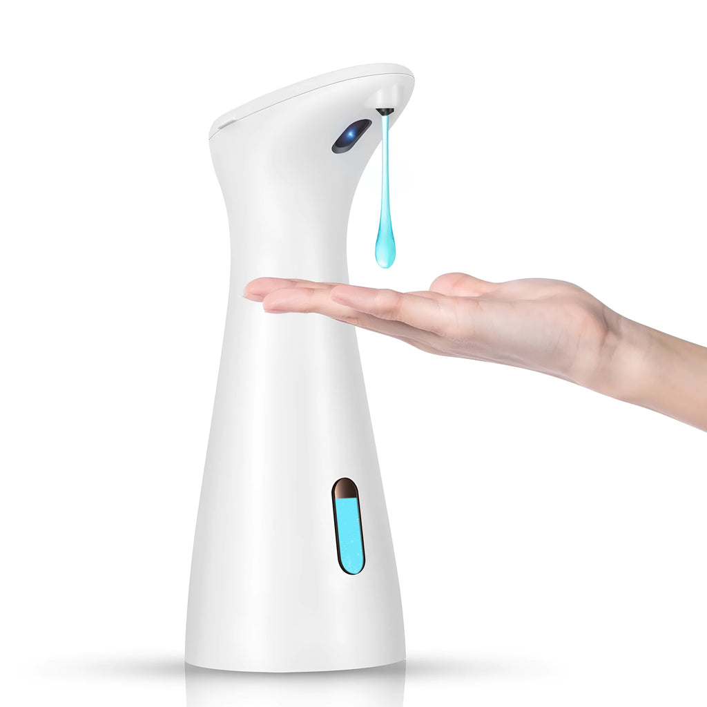 White desktop infrared sensor automatic soap dispenser for kitchen or bathroom handwashing