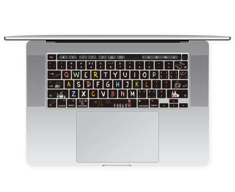 Colourful 13.3 inch TPU keyboard protective film for Apple MacBook Pro Air laptop.