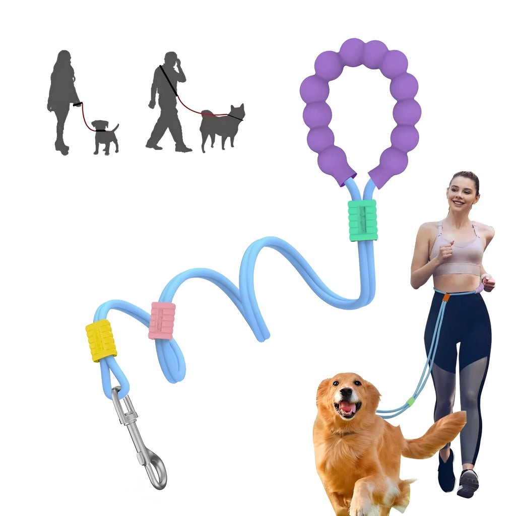 140 cm nylon dog leash with foam anti-slip handle in four colour options