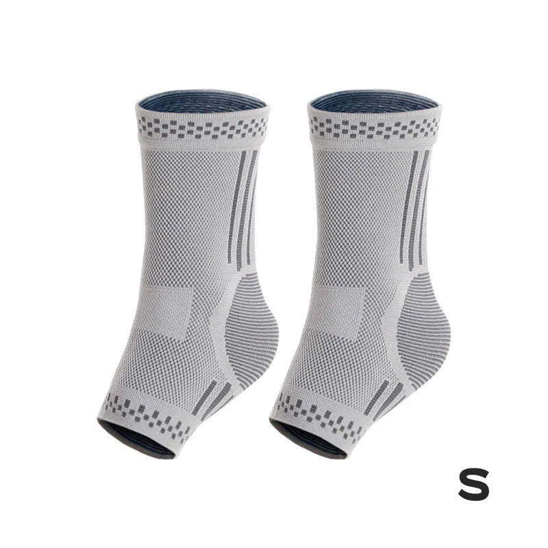 Graphene ankle brace compression sleeve for sprained ankle support with copper ions for breathability