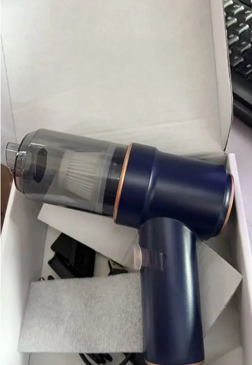 Mini rechargeable cordless vacuum cleaner 120W 8000pa handheld in Moran Blue with USB charging