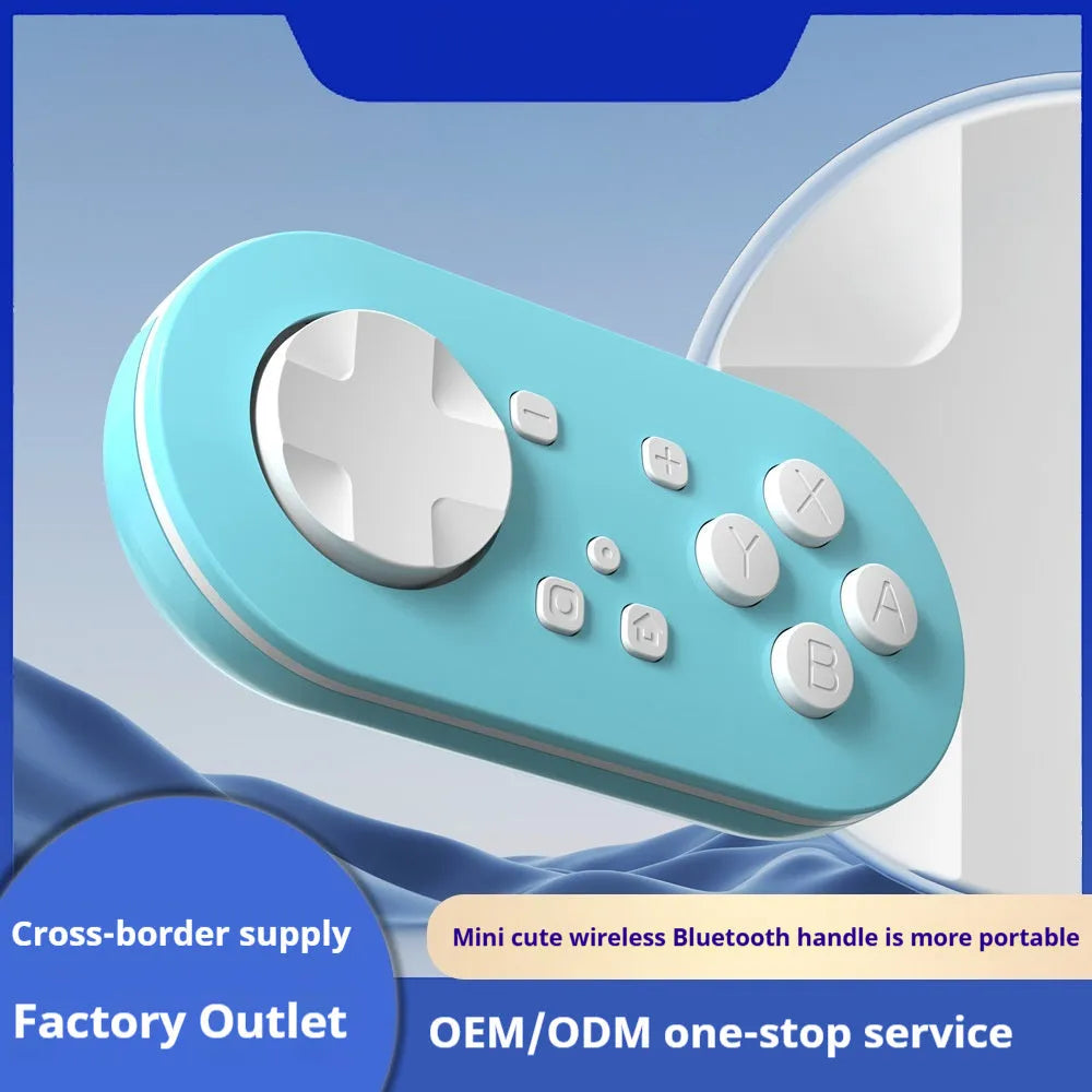 Mini Bluetooth handlebar end controller in transparent black with vibration and Type-C charging