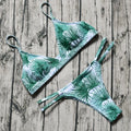 Women's push up micro bikini set with removable padded cups in multiple sizes for summer swimming