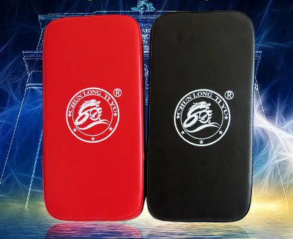 Square red and black taekwondo foot target training pad measuring 40x20x10cm