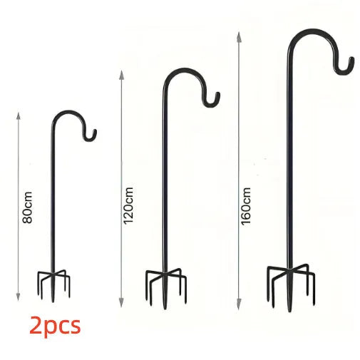 Garden lamp floor outlet hook rod iron plastic anti-rust 80cm 120cm 160cm outdoor use