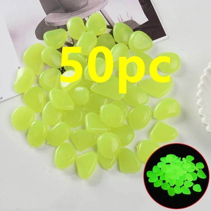 Mixed colour fluorescent luminous stones for aquarium and garden decoration