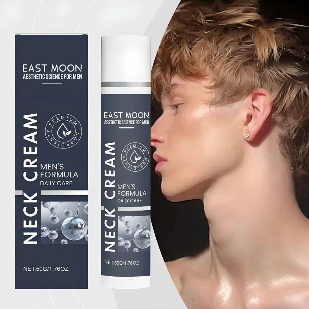 50g jar of men's neck cream with collagen and retinol for anti-wrinkle care