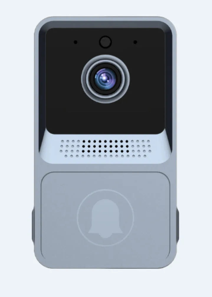 Z20 smart wireless doorbell in black with wide-angle lens and night vision LEDs