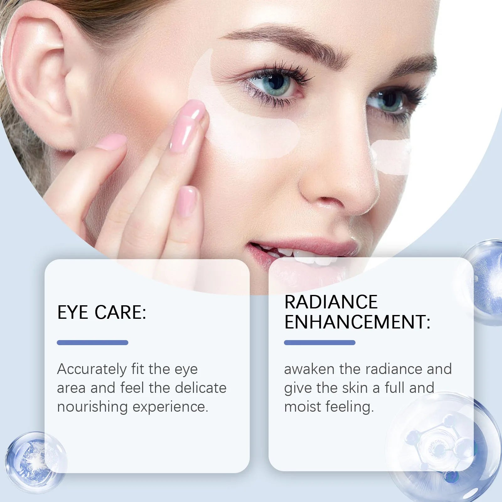 Elastic eye care microneedle patches for wrinkle reduction with nicotinamide and collagen ingredients