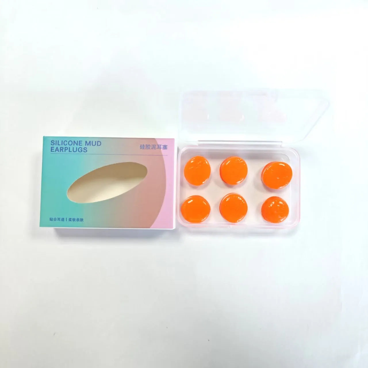 Soundproof silicone earplugs for sleep anti-noise ladies in blue pack of 3 pairs
