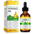 Vitamin E oil 60ml bottle for skincare moisturising, plain label, white cap