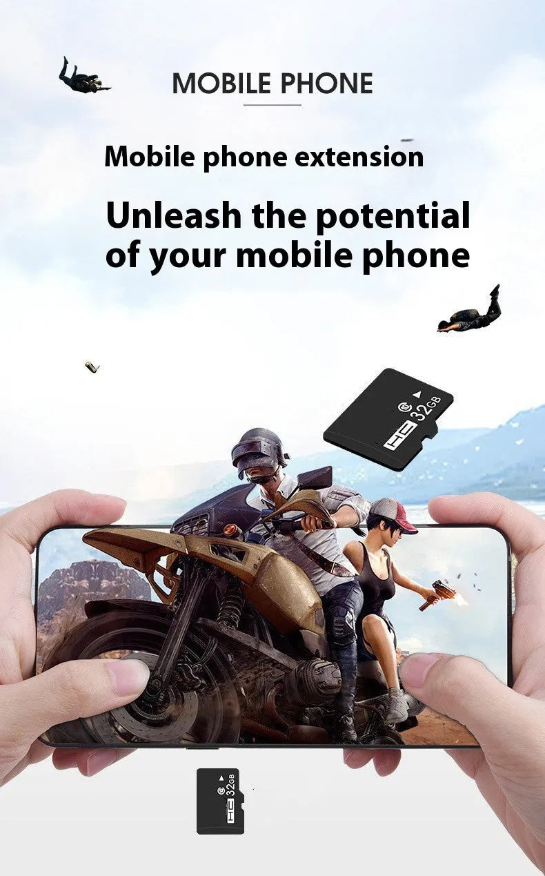 TF memory card for recorder and monitoring device storage expansion in 128GB 256GB 512GB capacities