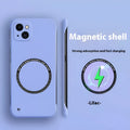 Frosted frameless magnetic MagSafe phone case for iPhone 16 Pro Max in Lilac Purple with ultra-thin PC back.