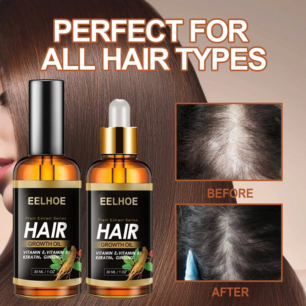 EELHOE herb hair care essential oil bottle, anti-hair loss and nourishing treatment