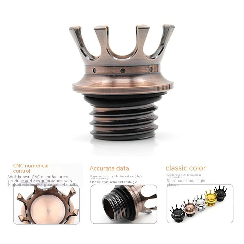 Aluminium alloy locking fuel tank cap for Harley Davidson motorcycle in choice of five finishes